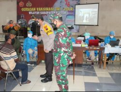 Serbuan Vaksinasi TNI-Polri Di Wilayah Kabupaten Klaten Kembali Digelar