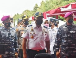 Yonkes 2 Mar Pasmar 2 Sukseskan Serbuan Vaksin Kemenhub RI Bersama Marinir TNI AL