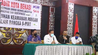 Wakil Wali Kota Bekasi Bersama KADIN Fasilitasi SP – PIRT