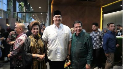 Menpora Dito Hadiri Acara Silahturahmi dengan Presiden Multivision Plus Raam Punjabi
